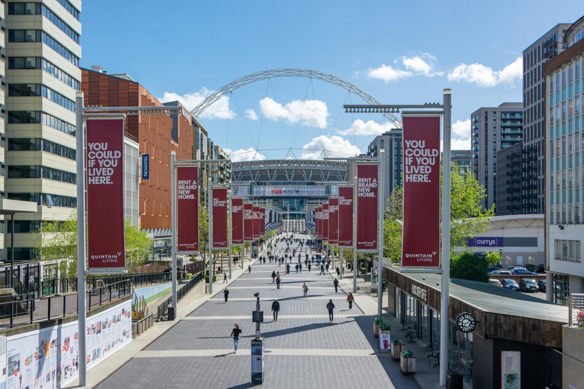 Mysquare State-Of-The-Art 1 Bedroom Apartments Near Wembley Park Londra Exterior foto